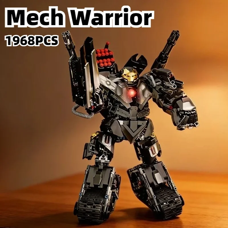 

Наборы строительных блоков Mech Warrior, 1968 шт., модель робота для сборки, кирпичики, настольные украшения, подарки для взрослых мальчиков
