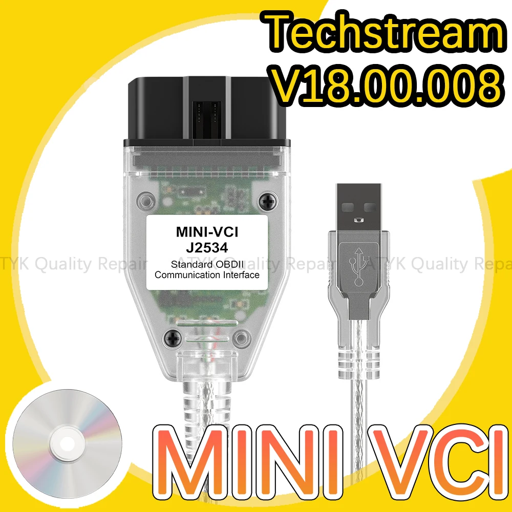 

Minivci Techstream V18.00.008 мини VCI диагностические инструменты кодирование и т. Д. Программирование инструмент для проверки ЭБУ для TOYOTA Lexus Scion Новинка