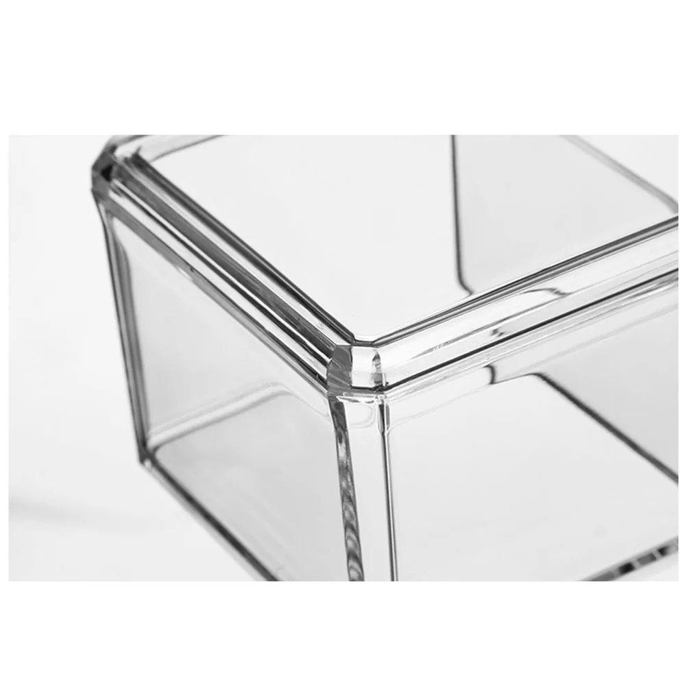 

1Pcs Acrylic Transparent Food Storage Box Stackable 3 Compartments Kitchen Organizer Refrigerator Preservation Fruit Tea Bag