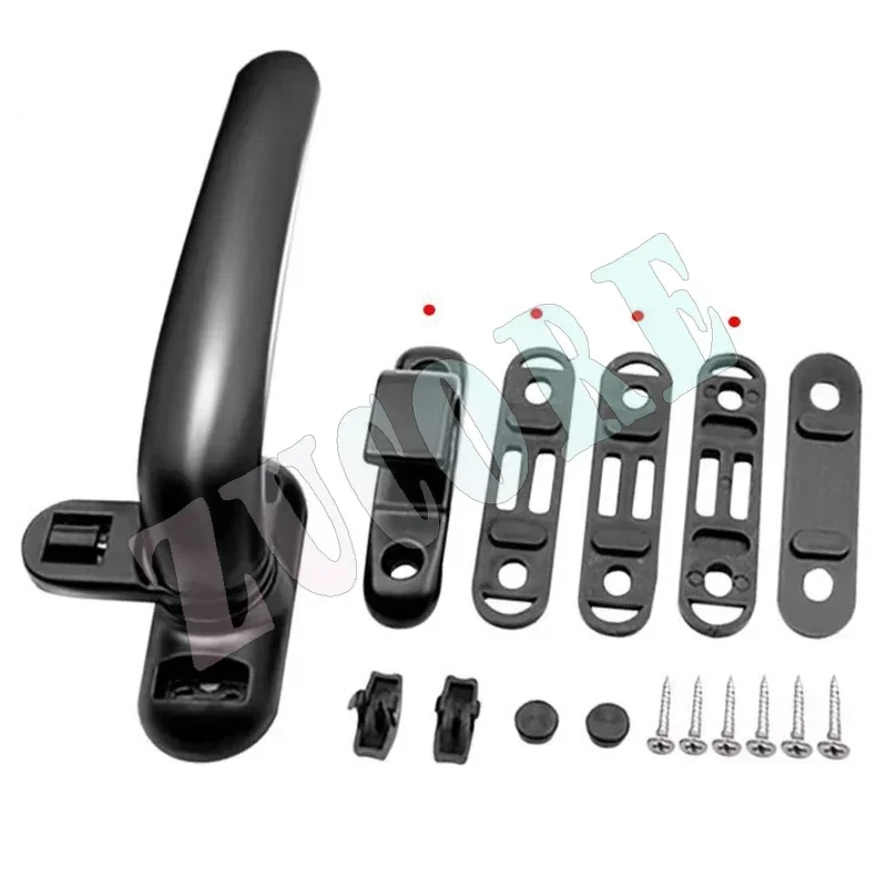 Handle Door and Window Lock Casement Window Aluminum Alloy Left/right Hand Lock Handle Handle Solid Window Black, White XD