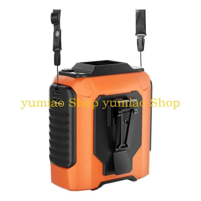 587B Outdoor Wearable Cooling Fan Power Supply Function LED Light And Portable Wrist Clip Fan For Hiking Camping