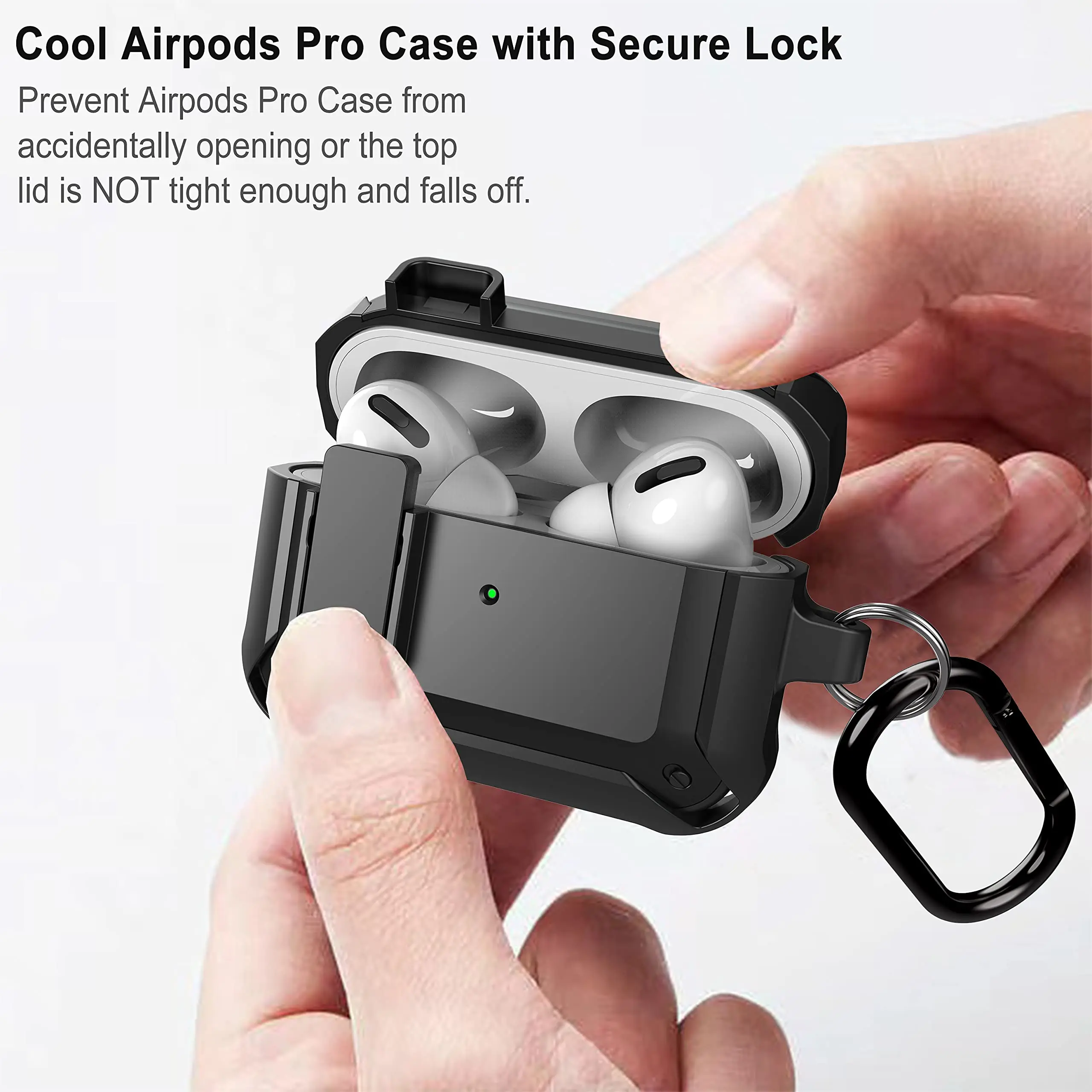 حافظة قفل أمان لأجهزة Airpods Pro 3 غطاء حماية مضاد للصدمات مع حبل طقم منظف لملحقات حافظة Airpods Pro3