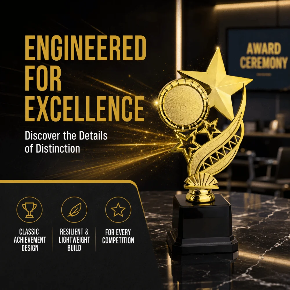 Gold Trophy Cup Plastic Decorative Award Award Cup Winner Trophy Memorial Souvenir Champion Trophy Football Soccer