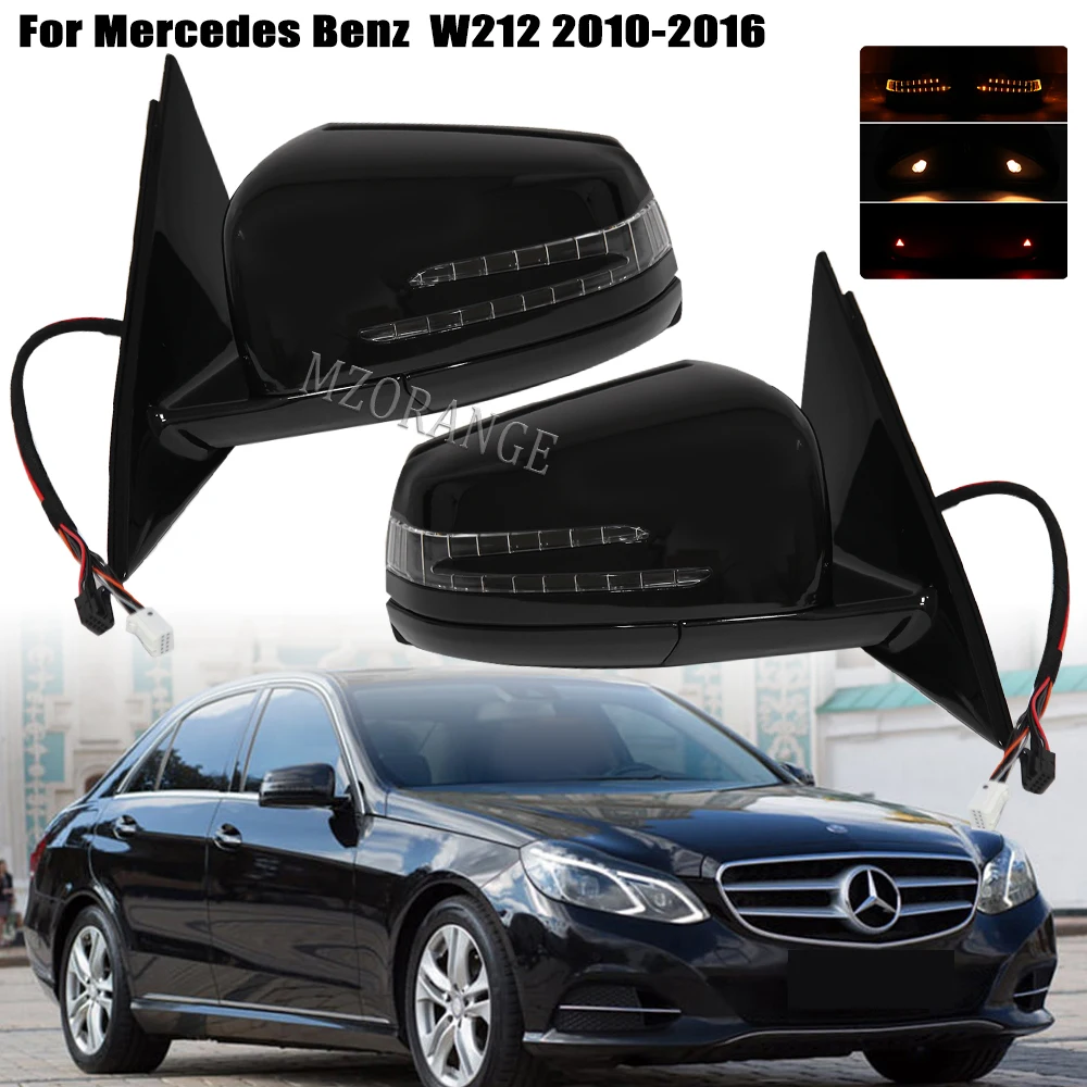 

20 Pin Side Mirror Assembly for Mercedes-Benz W212 E250 E300 E350 E400 E550 E63 AMG 2010-2016 Car Side Black Rearview Mirror