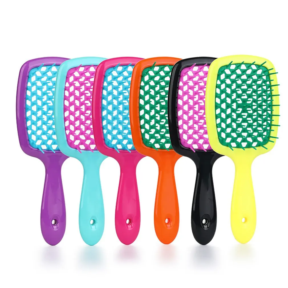 

Anti-static Hair Brush Comb Magic Handle Detangling Comb Shower Electroplate Detangling Massage Tangle Combs