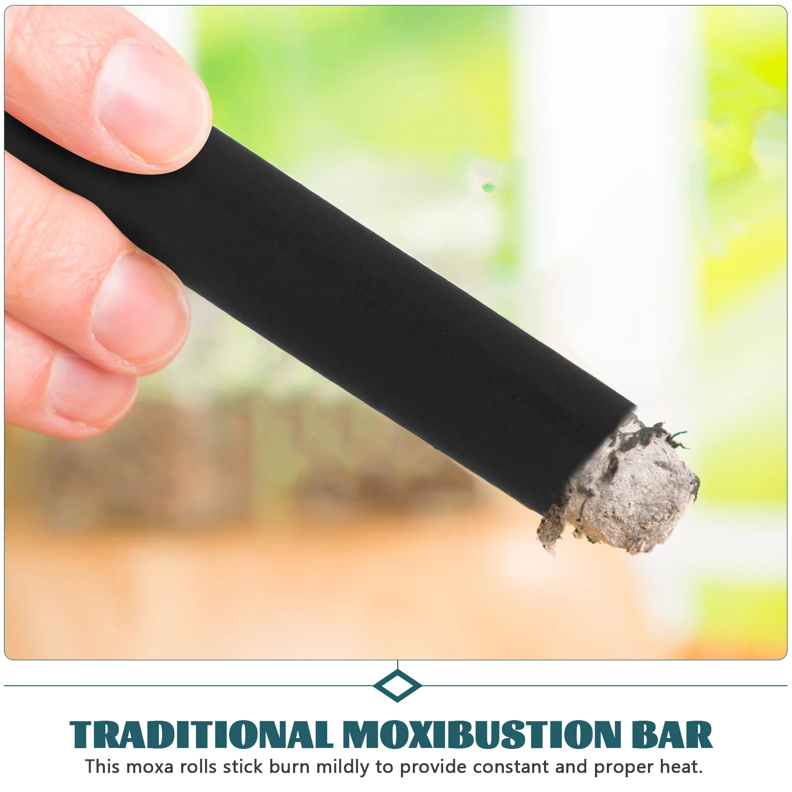 10pcs 12x12cm Smokeless Moxa Rolls Handmade Moxa Sticks Bar for Moxibustion (Black) Chinese moxa