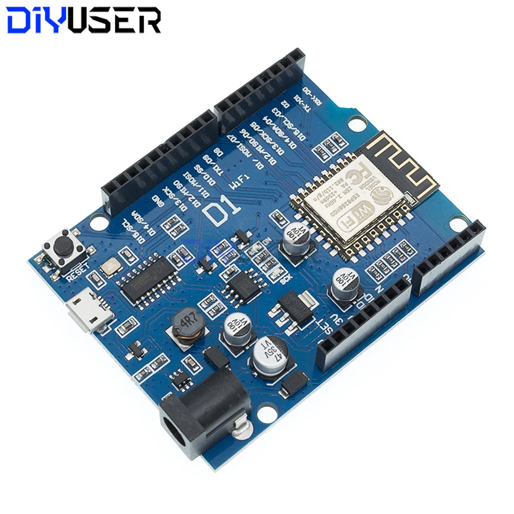 وحدة ESP8266 ESP-12F ESP-12E لوحة WiFi لـ WeMos D1 Arduino UNO R3، IoT تطوير المنزل الذكي