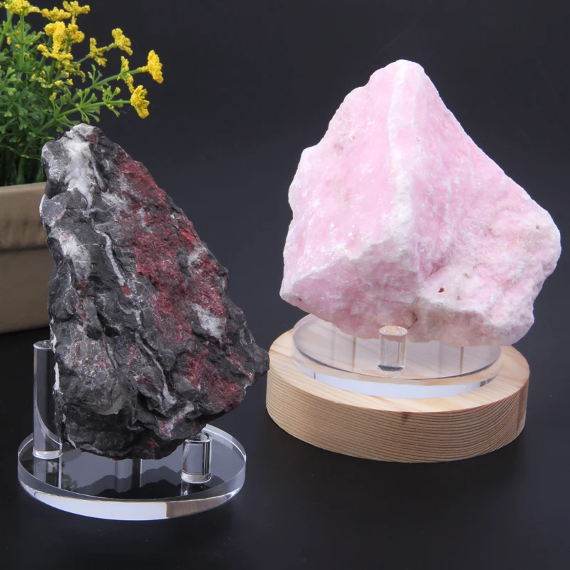 2 PCS New arrival Popular Style 8x8 cm crystal stand acrylic base for minerals stone display rack