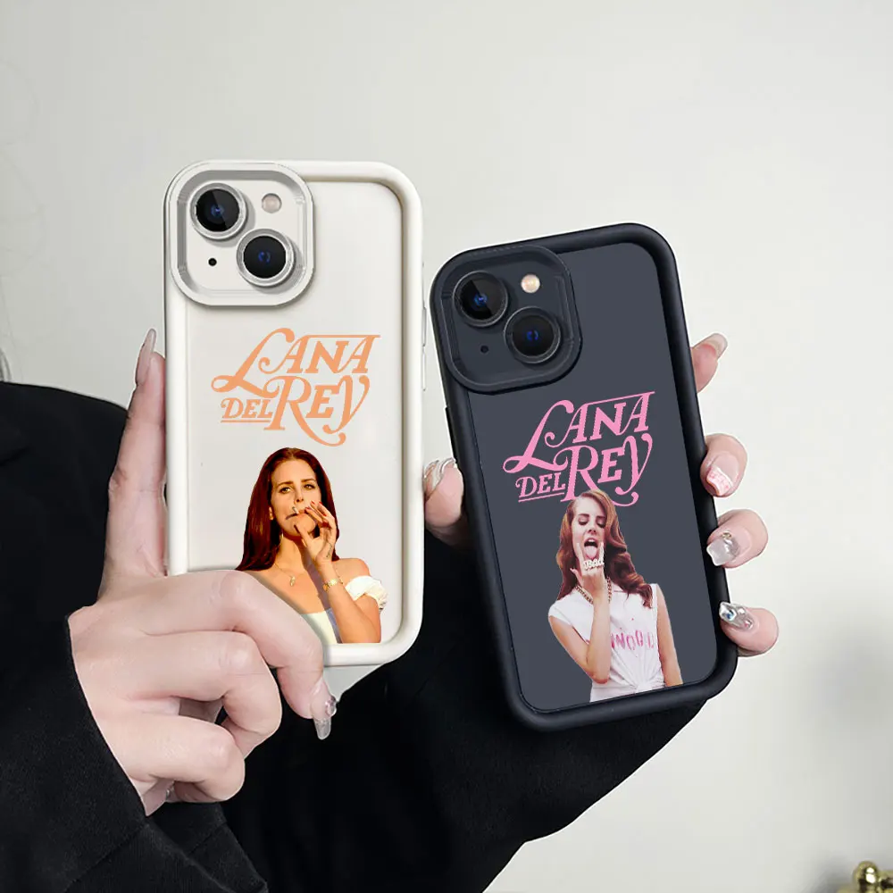 Liquid Silicone Case For Apple iPhone 15 14 13 12 11 Pro Max 7 8 16 X XS 14 15 ProMax Phone Case Hot Singer Lana Del Rey Cover