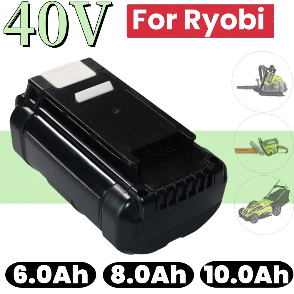 

For Ryobi 6.0/8.0/10.0Ah 40V Li-Ion Rechargeable Battery For Ryobi RY40502 RY40200 40V Cordless Power Tools Battery OP4050 OP402