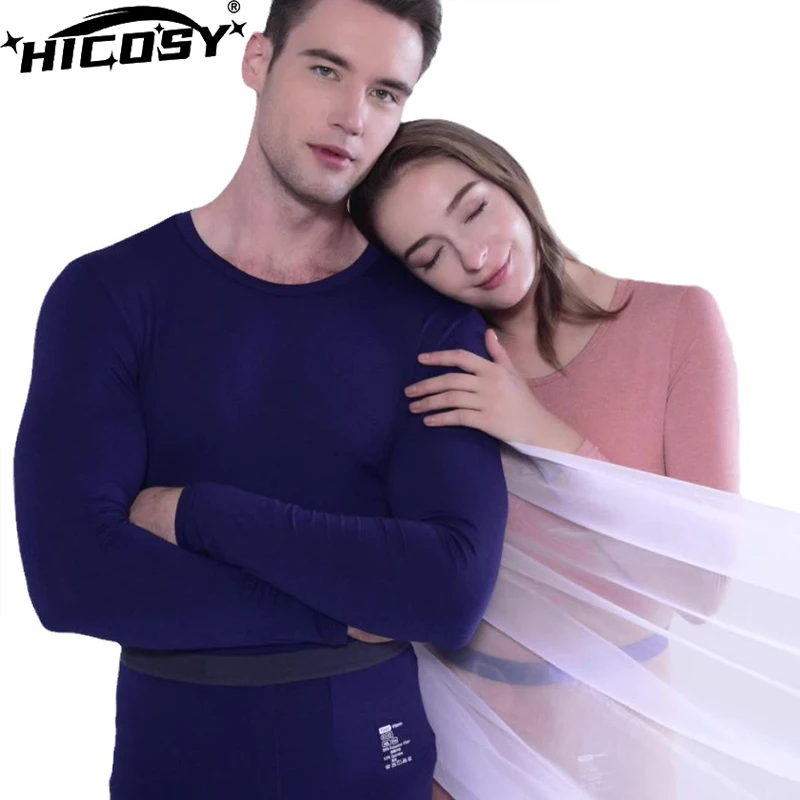 2023 New Men Thermal Underwear Traceless Seamless Thin Base Underwear Viscose Long Johns Winter Long Sleeve Lingerie Women