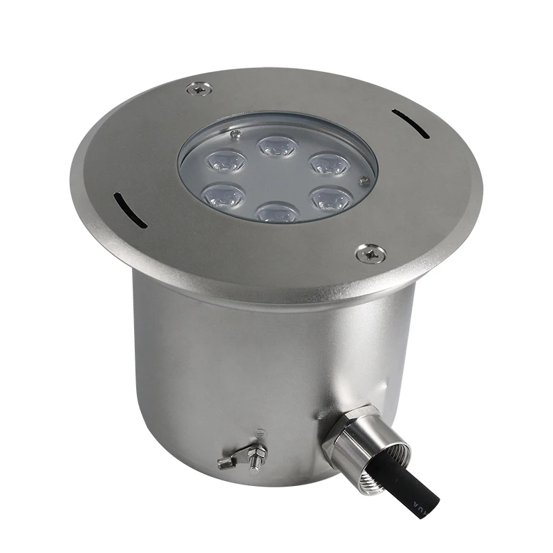Factory Direct 316L Stainless Steel 18W/24W RGBW Recessed LED Pool Light Warm White with Blue Emitting Color IP68 Waterproof