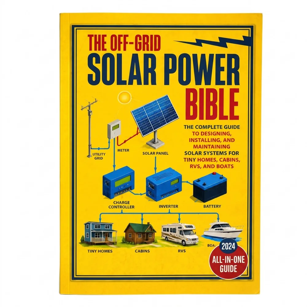The Complete Guide to Designing, Installing, and Maintaining Solar Systems for Tiny Homes, Cabins, RVs, and Boats
