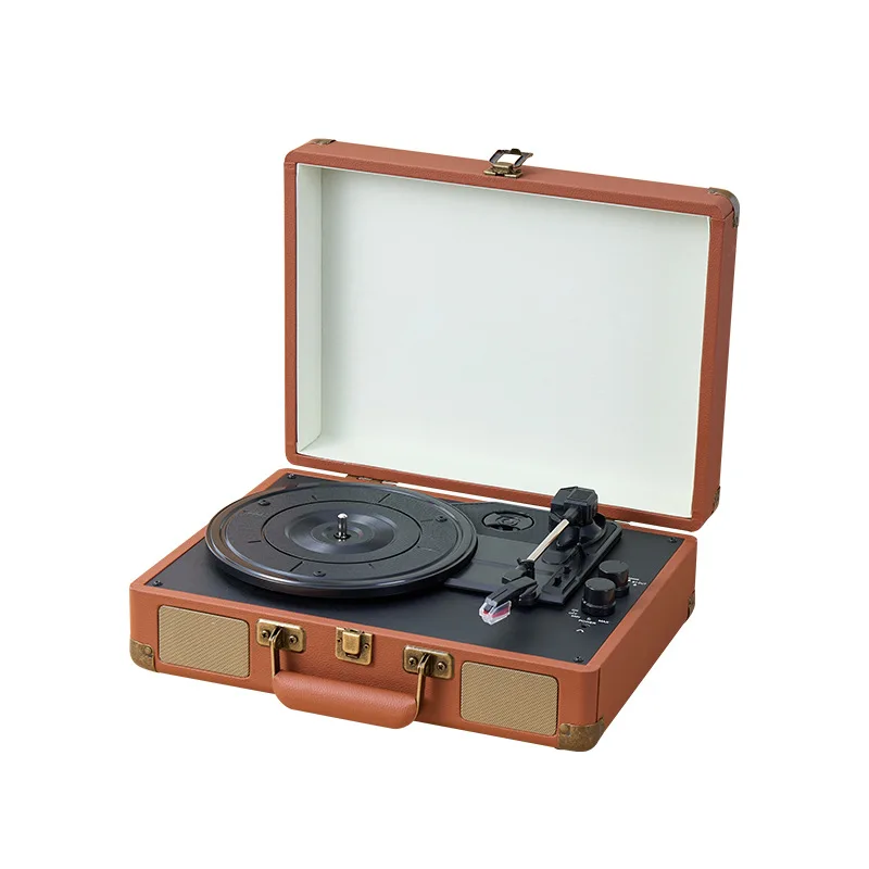 Vintage Stereo Vintage Phonograph Portable Bluetooth Retro Gift Birthday Portable Vinyl Record Player
