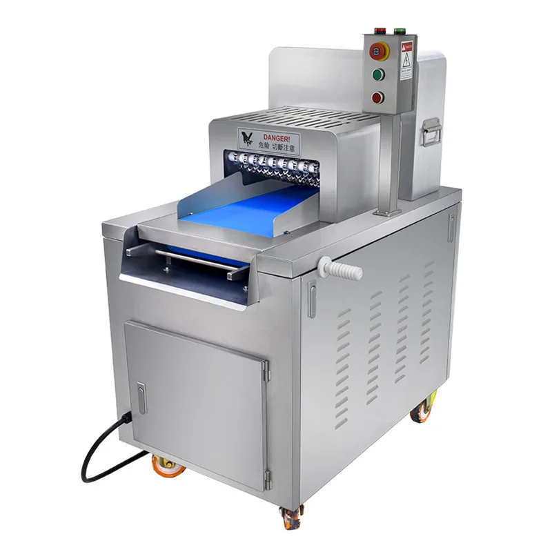 Automatic poultry with bone dicing machine New commercial multi-functional dicing pig ribs Frozen meat cut into pieces once