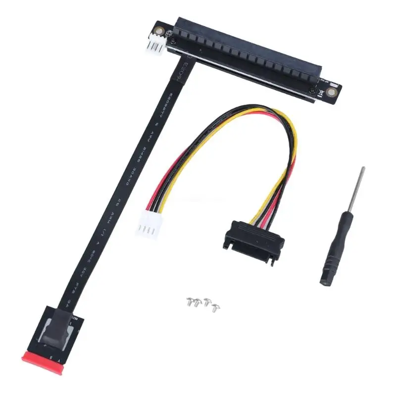 

Quality M.2 A+E Interfaces To PCIe 16X Extension Line 270 Degree Rotation 4Pin Dropship