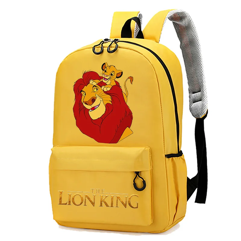 The Lion King Backpack Simba Anime Schoolbag Teenagers Laptop Bags Casual Travel Rucksack Girl Boys Student Kindergarten Mochila