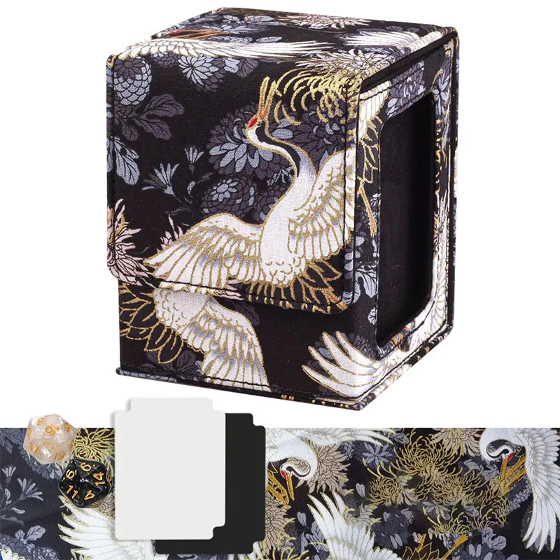 Hefeng hot stamping gold woven brocade Card Box Yu-Gi-Oh! Large capacity vertical storage box Anime Game Collection Card Box