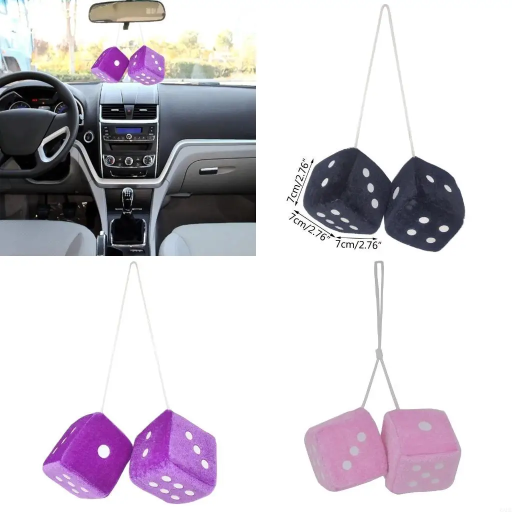 6XDF Little Paired Car Pendant Hanging Interior Accessories Car Goods