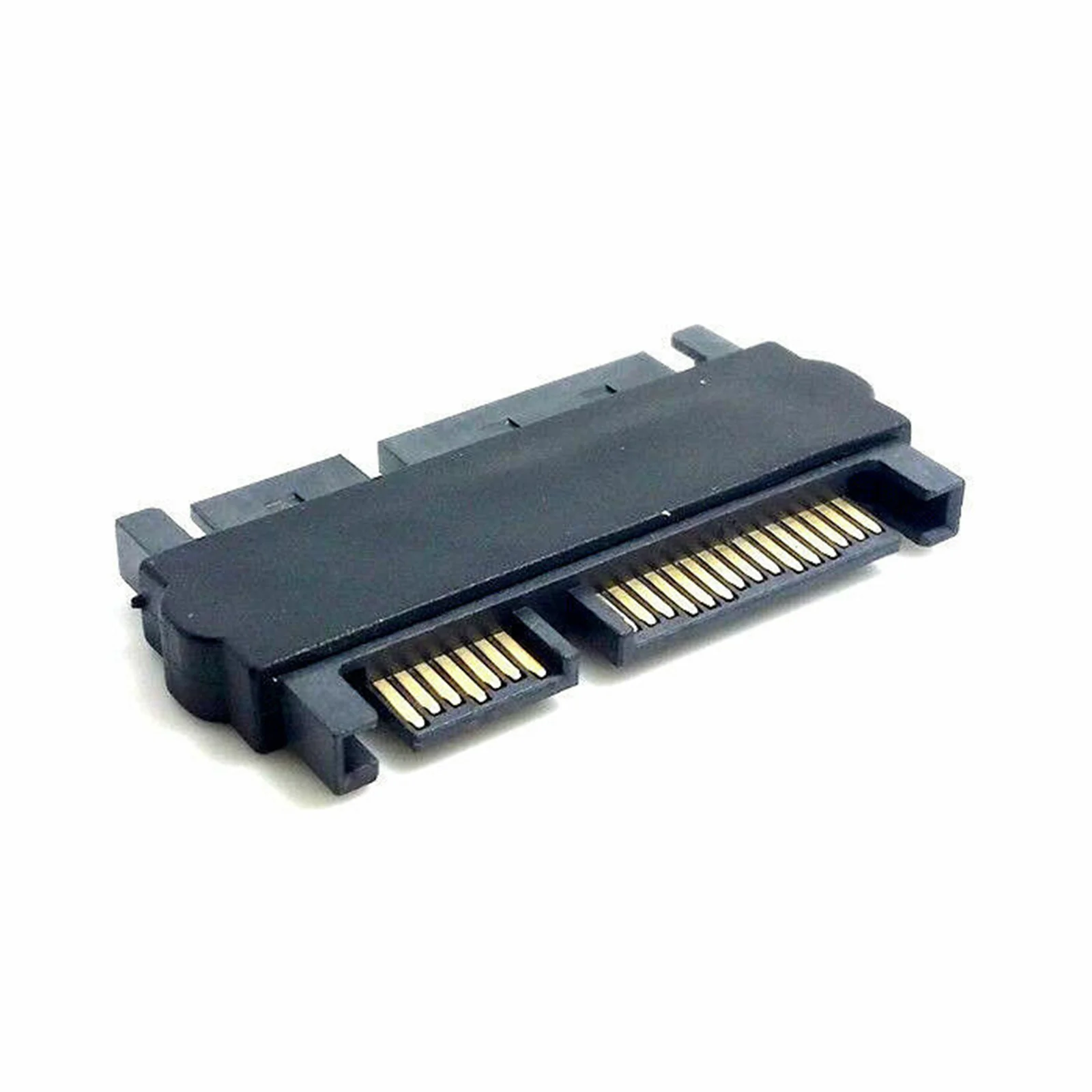 SATA Male to SATA Male Adapter Converter 22Pin SATA 7Pin+15Pin Male to Male SATA Straight Adapter For Hard Drive Connector Black