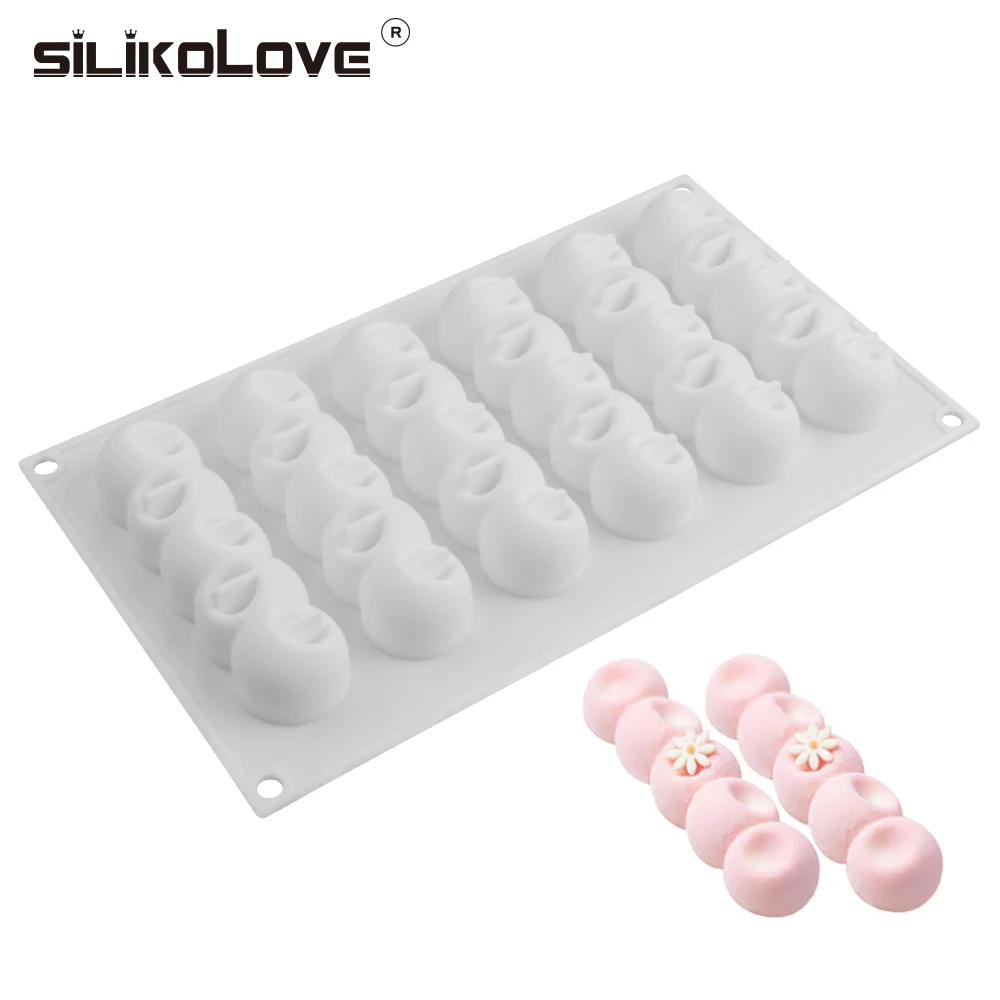 SILIKOLOVE 6 Cavity Silicone Mousse Cake Mould Diy Decorating Chocolate Brownie Make Dessert Wedding Party Tool