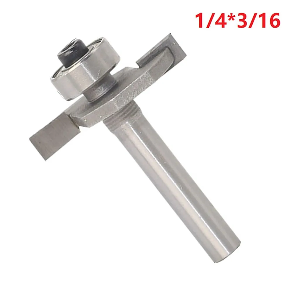 1/4 \\\ "Schaft Holzbearbeitung Cutter 2 Flöten Für Elektrische Bohrmaschine HSS Cutter Nuten T Slot Router Bit Praktisch zu verwenden