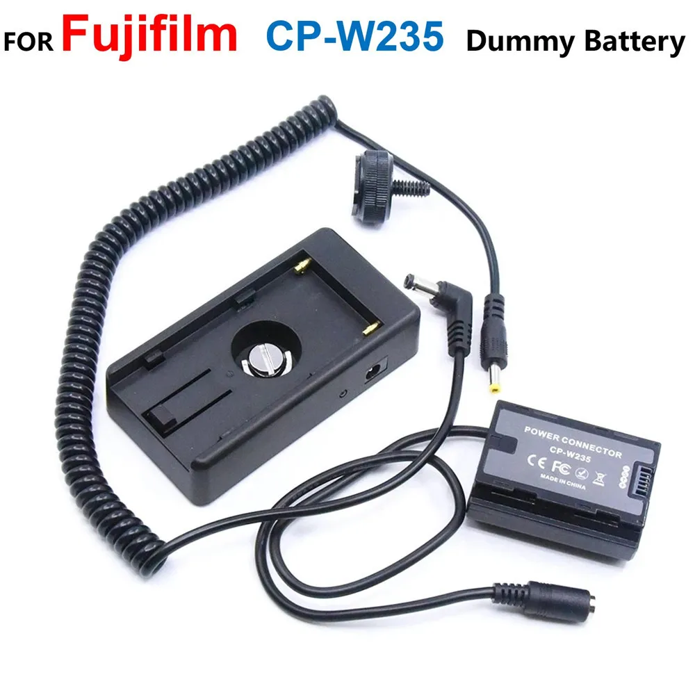 

CP-W235 NP-W235 Dummy Battery To NP F970 F960 F750 Battery Power Holder Mount Plate For Fuji X-T4 XT4 X-H2S GFX50SII GFX100S