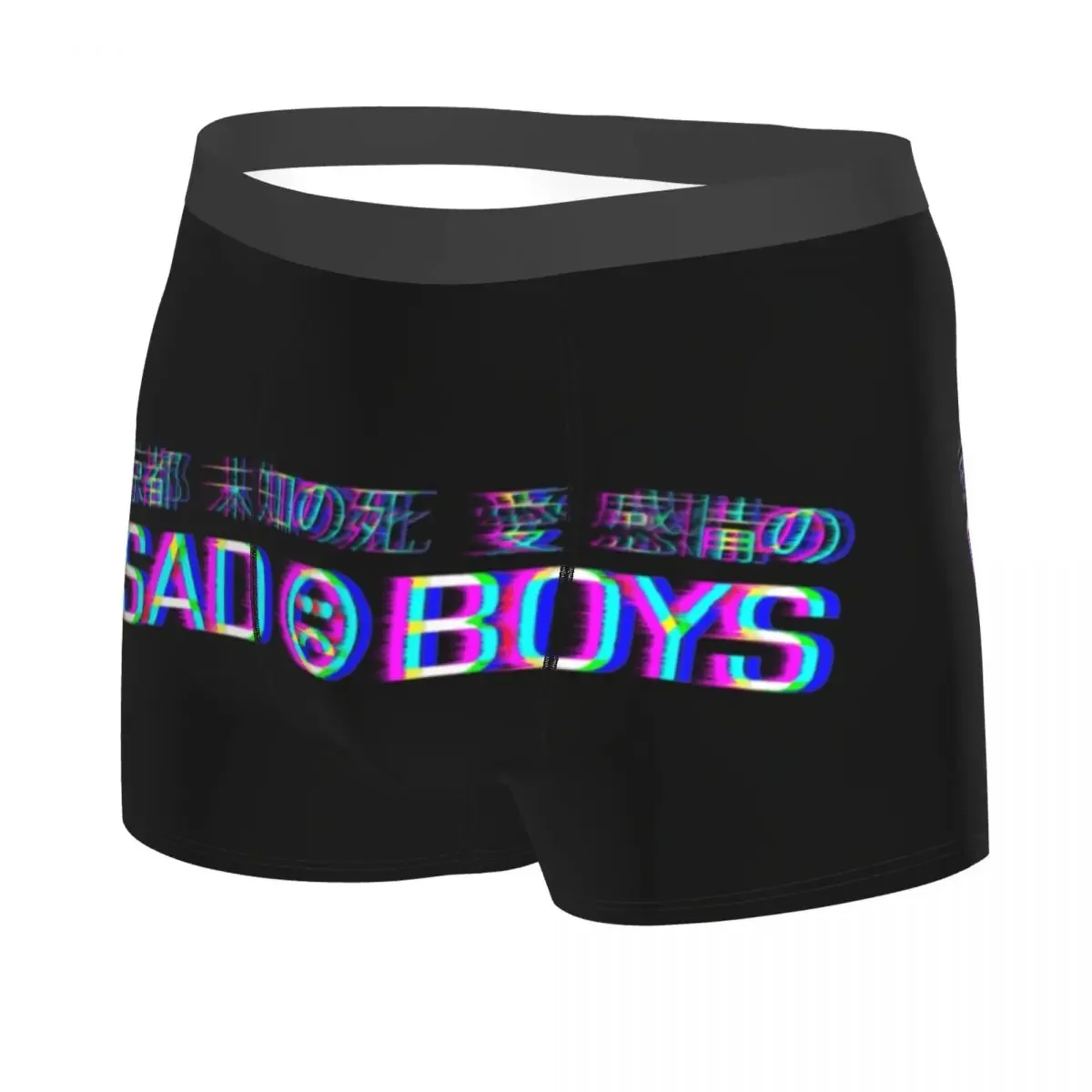 Sad Boy Men Boxer Briefs Navigation Breathable Creative Underwear Top Quality Print Shorts Birthday Gifts