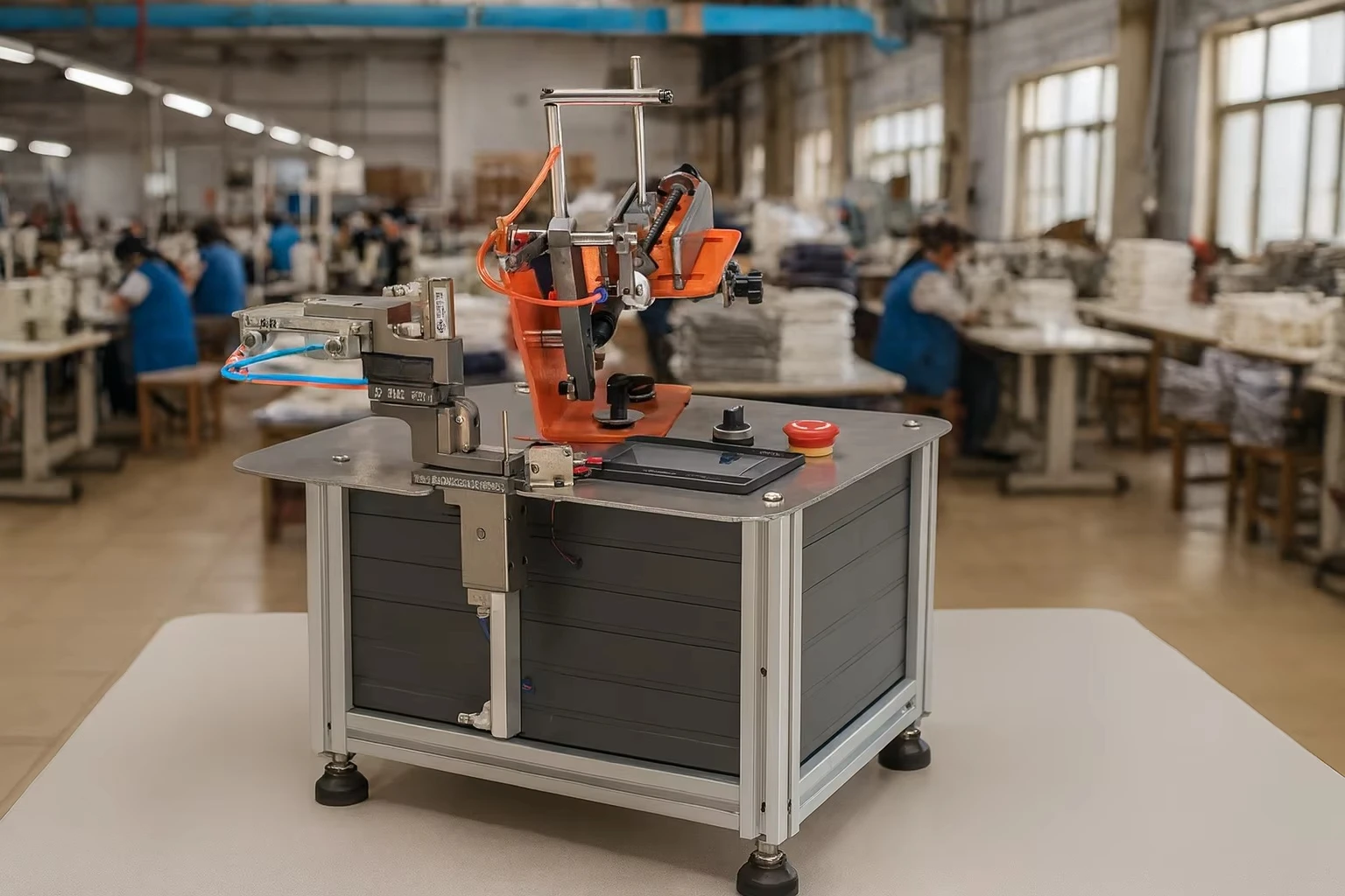 Industrial Tagging Machine for Hardware Tools | Automatic Hang Tag Machine for Wrenches, Pliers, Screwdrivers