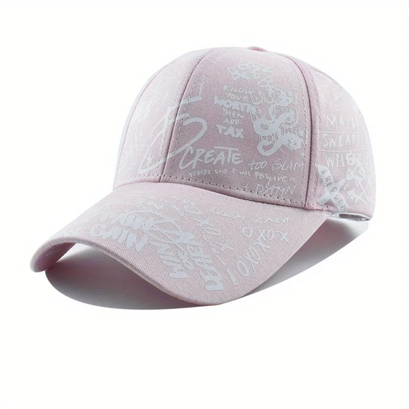 

Outdoor Graffiti Print Baseball Cap Adjustable Sun Protection Snapback Caps For Women Men Summer Travel Sport Hiking Dad Hat