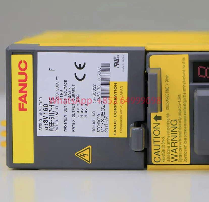 A06B-6117-H106 مضخم صوت مؤازر مستعمل αiSV تم اختباره بشكل جيد