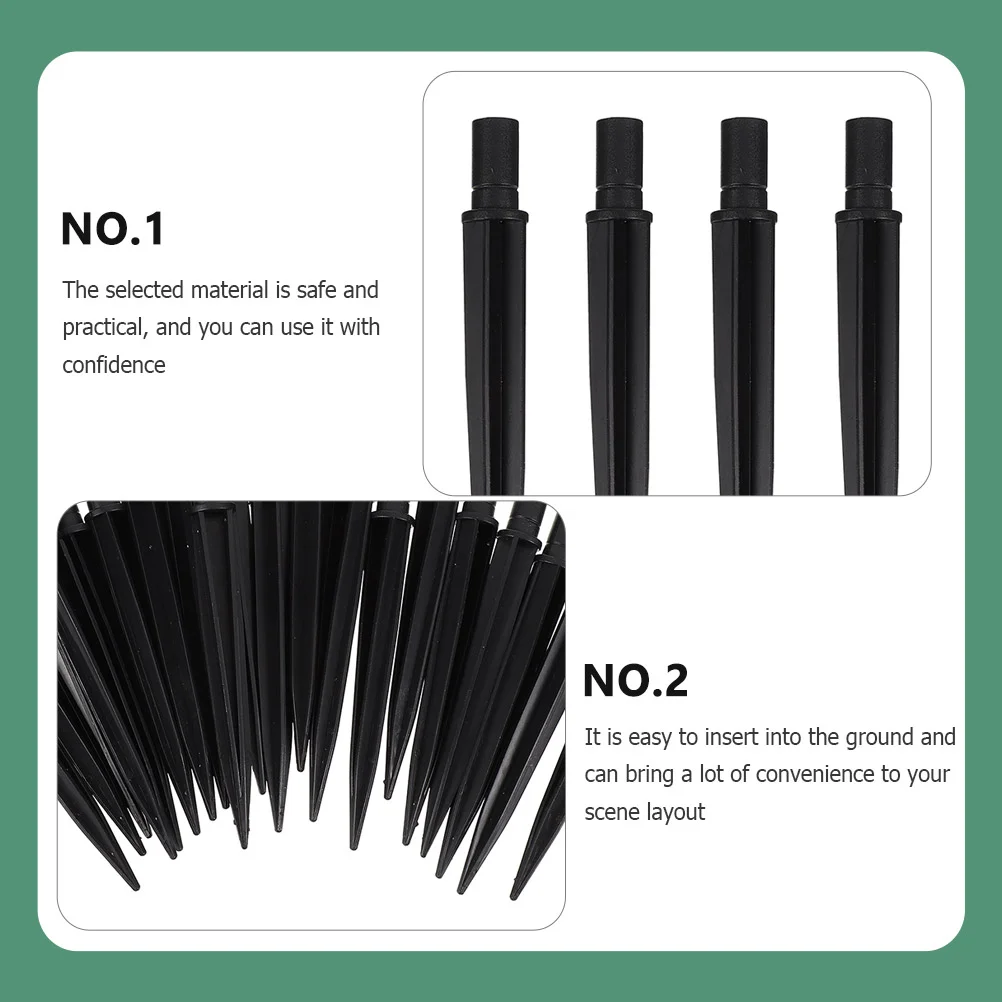 Ground Plug Light Stakes Plastic Spikes Garden Accessory Lawn Lamp Landscape Lights