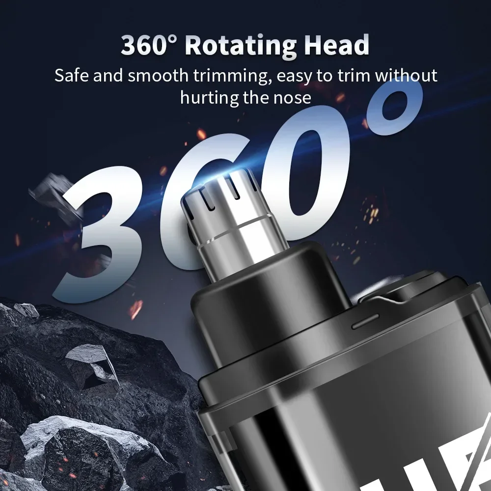Electric Nose Hair Trimmer Rechargeable Mini Pocket Nose Ears Hair shaving Eyebrow Trimmers Clipper Wet and Dry haircut image 5