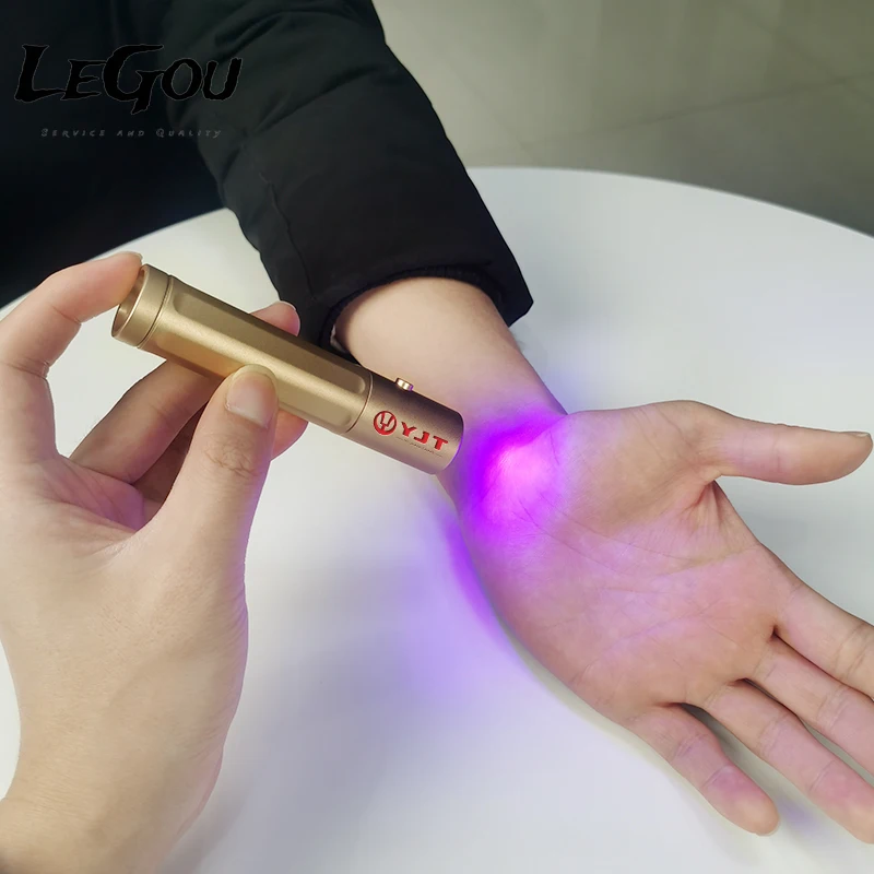 LeGou Professional 450nm 660nm 850nm torch Led light pen for relief