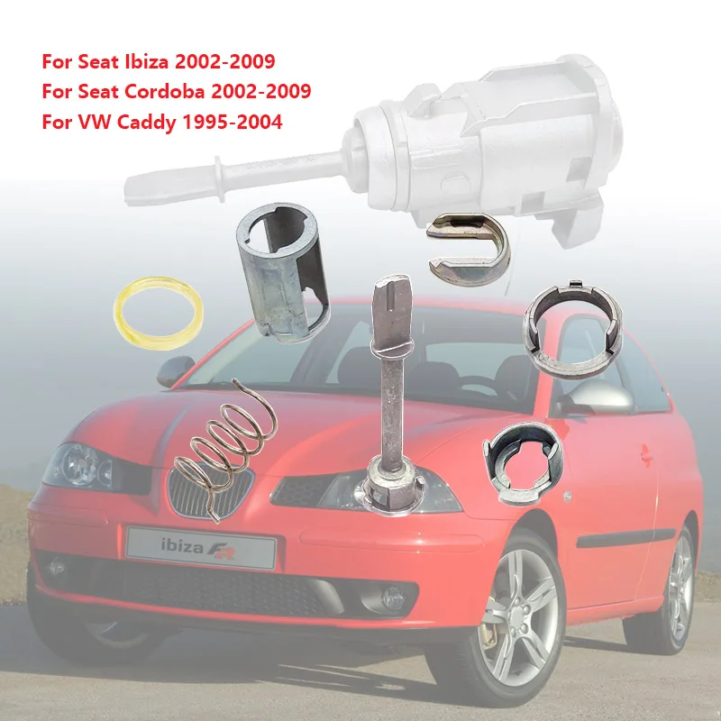 6L3837167B/168B FOR VW SEAT IBIZA CORDOBA CADDY DOOR LOCK CYLINDER REPAIR KIT FOR LEFT-RIGHT SIDE NEW 7PCS