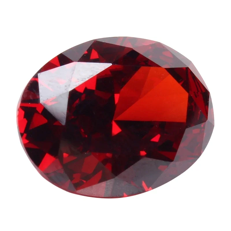 Best Promotion 12X16MM 13.89CT Blood Red Ruby Unheated Diamond Oval Cut Loose Gemstone Diamond DIY Jewelry Decorative Crafts