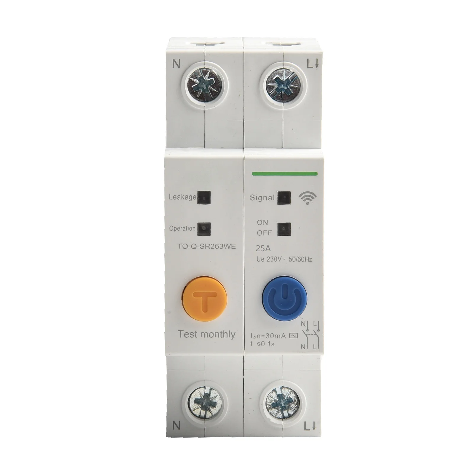 WIFI Enabled Circuit Breaker 2 Pole 63A with Smart Features for Home Automation and Efficient Power Management