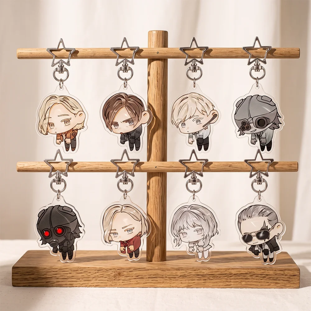 Game Resident Evil: Requiem Kawaii Keychain Cute Keyring Grace Ashcroft Leon S. Kennedy Backpack Decor Collectible Birthday Gift