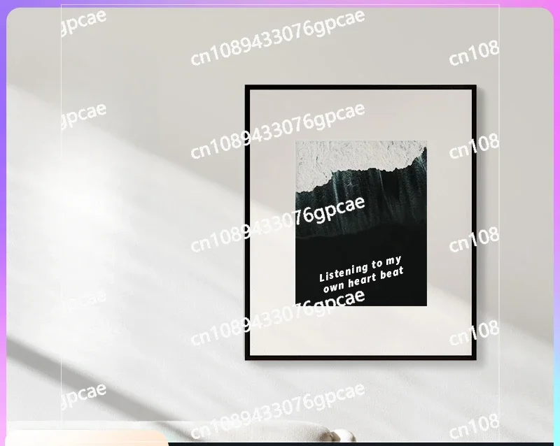 

S2 Mural Lyrics Audio Bluetooth Speaker Floating Subtitles Oil Painting Wall Hanging Home Atmosphere Gift