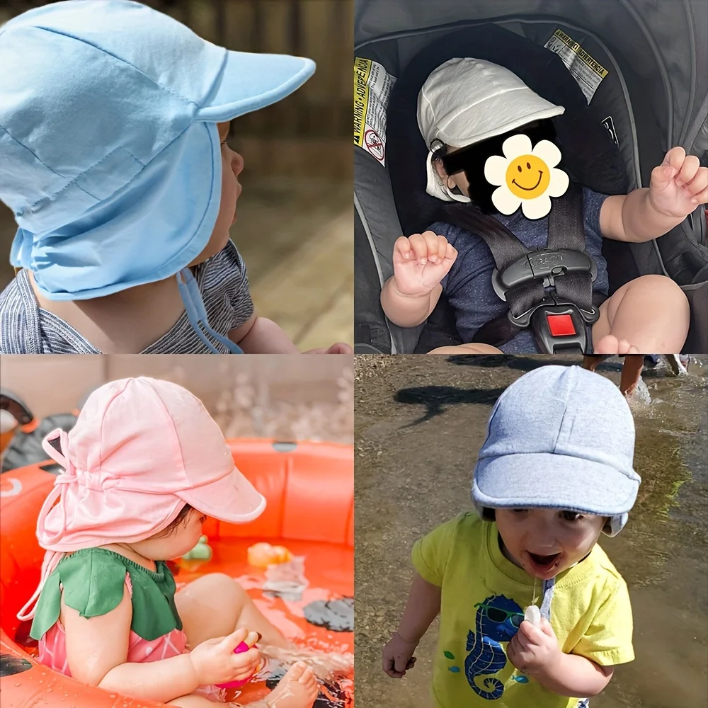 Baby Sun Hat-ultraviolet Sunscreen Cotton-toddler Hats-boys and Girls-suitable for Beach Camping Travel Baby Sun Hat