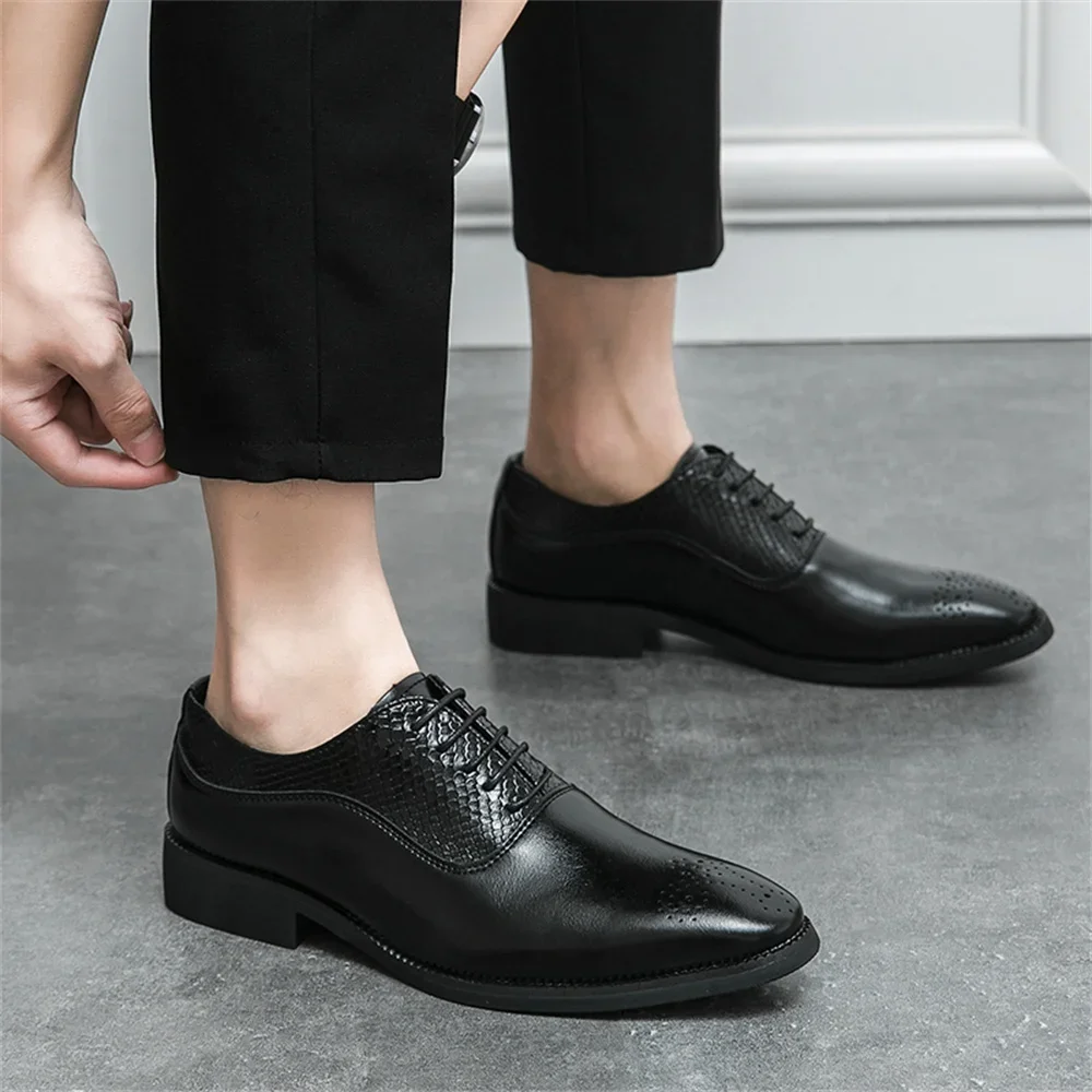 Mocacinnes Size 45 Men Dress Heels Men's Spring-autumn Sneakers Elegant Men's Shoes Sports Sports-leisure New Year's