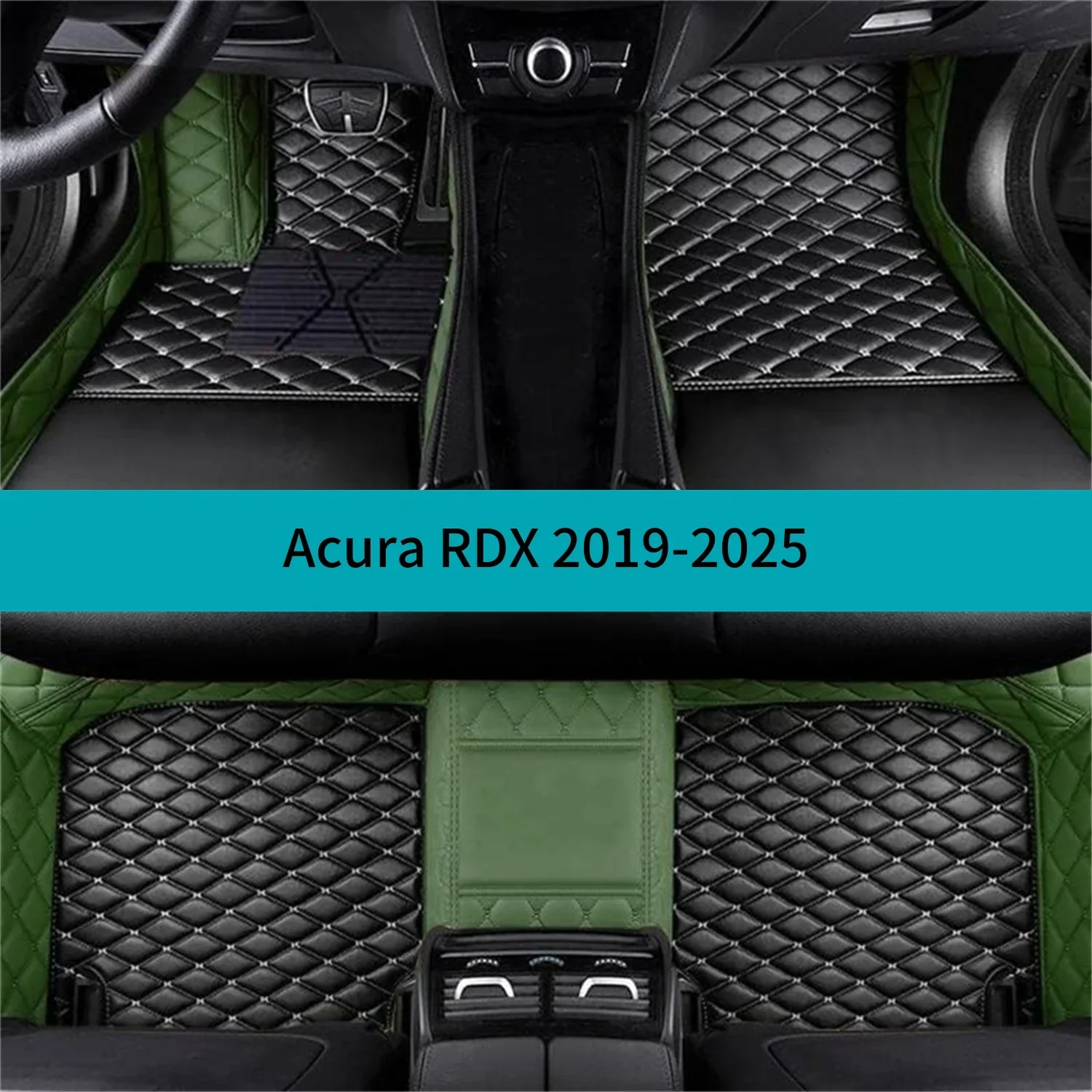 

Full Set Car Floor Mats For Acura RDX 2019-2025 Luxury Leather Floor Mats for Cars Mats Carpets Car Accessories