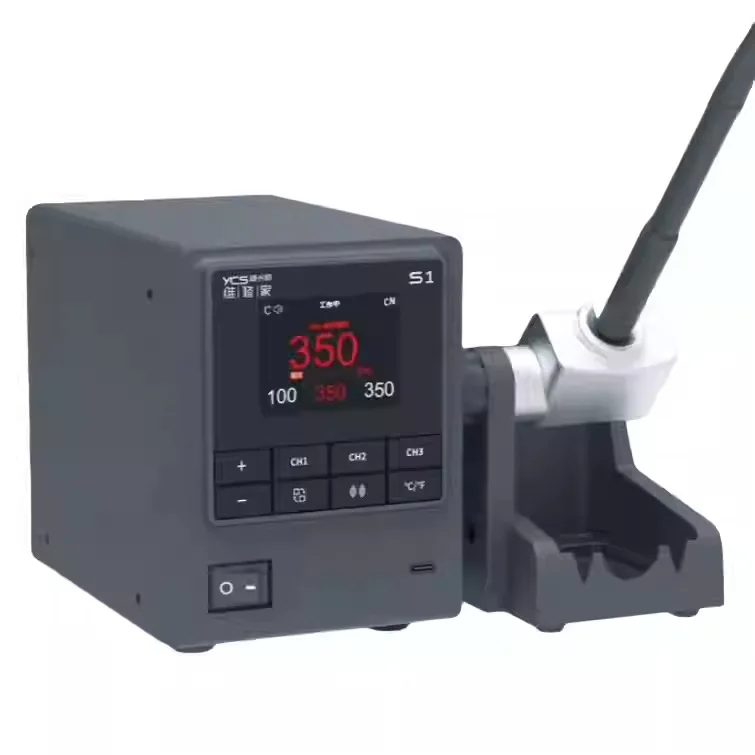 

YCS S1 110W Lead-Free Soldering Iron Station Rapid Temperature Recovery Neutralc 210 Soldering Station for Mobile Phones