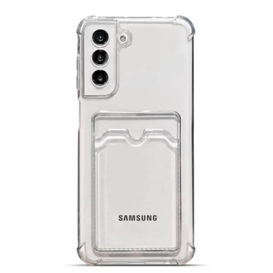 

for Samsung Galaxy S21 Plus 5G Case Wallet Phone Cases Upgrade Slim Fit Card Slot Transparent Case Protective Soft Shockproof C