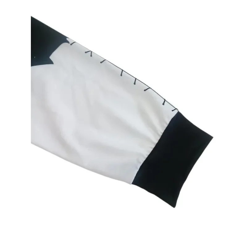 Plus size feminino moda moletom com capuz senhoras casual contrastante impresso manga comprida pulôver com capuz