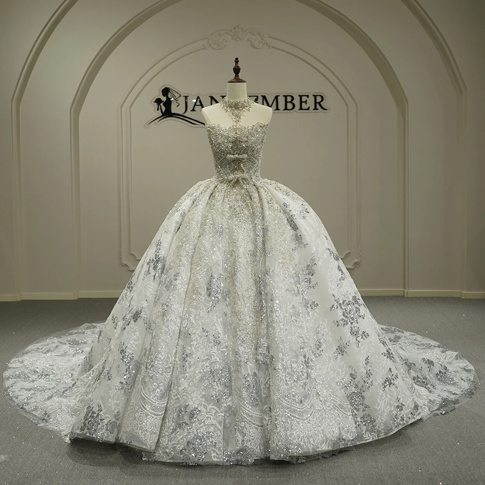 

Modern New Ball Gown Wedding Dress 2026 Elegant Lace Up Back Sleeveless Customized Bride Gown Princess Party Vestido de Noiva