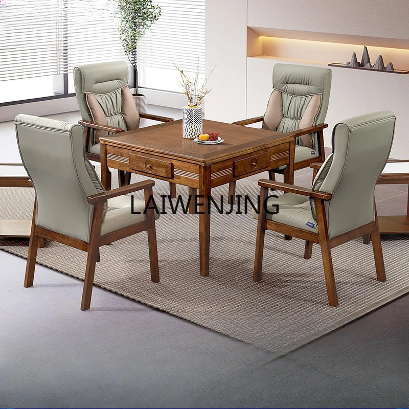 

MJY solid wood mahjong table automatic dining table integrated dual-purpose roller coaster