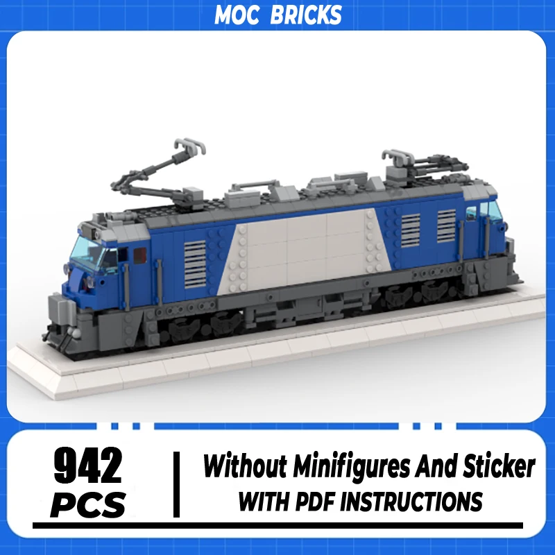 Railway Train Model Model Moc Building Bricks HX locomotive Model Technology Modular Blocks Gifts Christmas Toys DIY Assembly