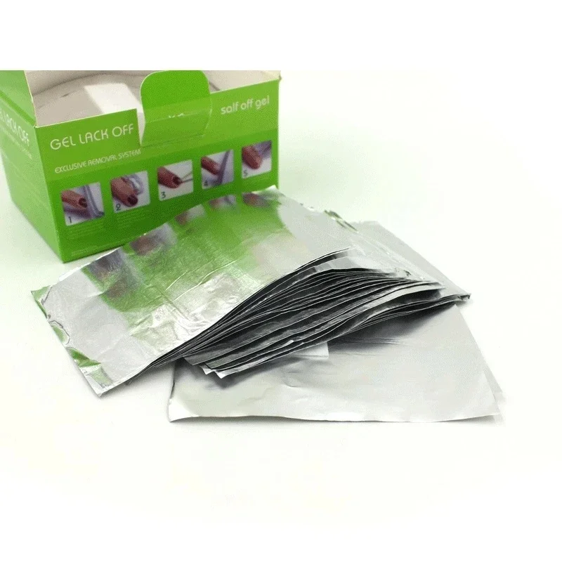 1000Pcs/Lot Aluminium Foil Nail Art Soak Off Acrylic Gel Polish Nail Removal Wraps Remover Makeup Tool Nail Carel