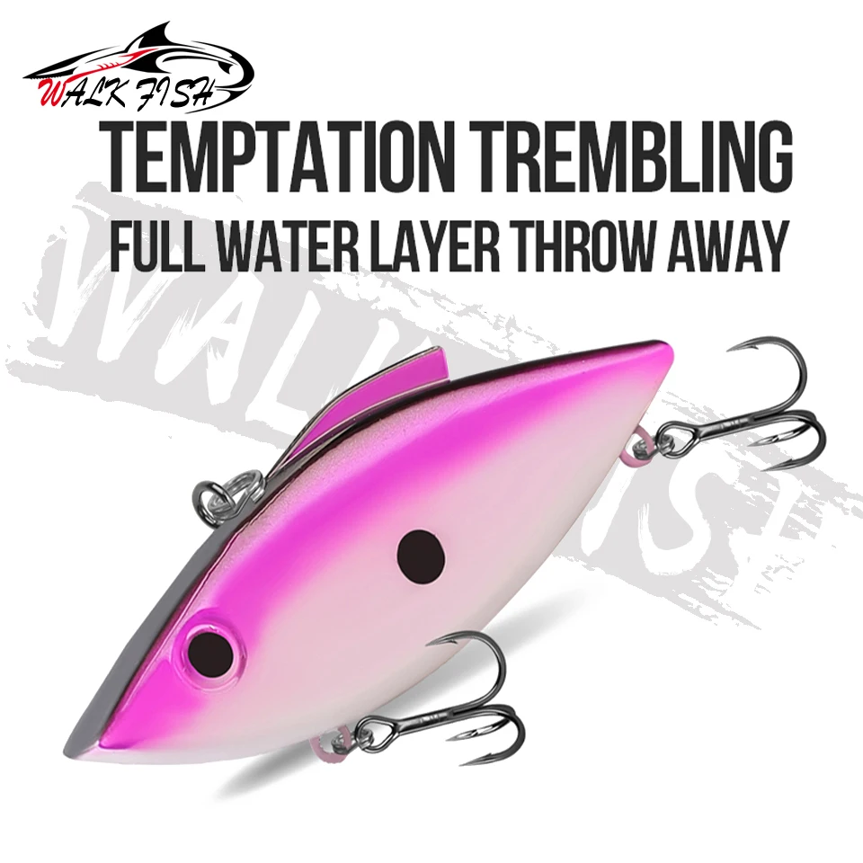 SPAZIERGANG FISCH 1Pcs 11,4g 18,6g Sinking VIB Köder Crankbait Angeln Jig Vibration Hecht Angeln Pesca Künstliche Köder kunststoff Harten Köder – Detail 8